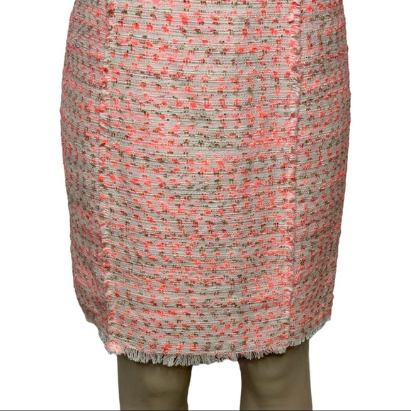NANETTE LEPORE Neon Boucle Tweed Dress Pink NWT 8 - Picture 4 of 12